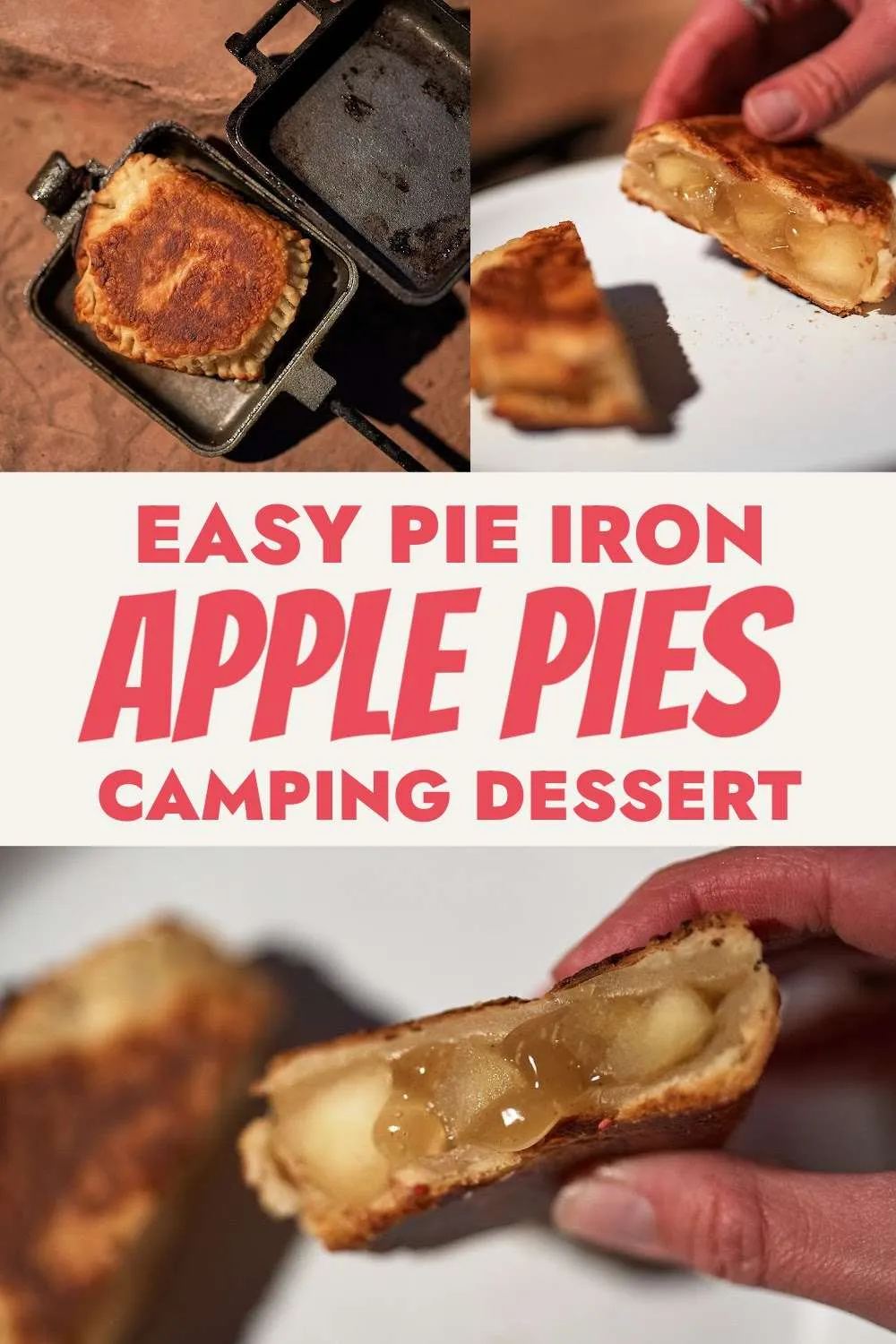 Easy Pie Iron Apple Pies Pinterest Pin