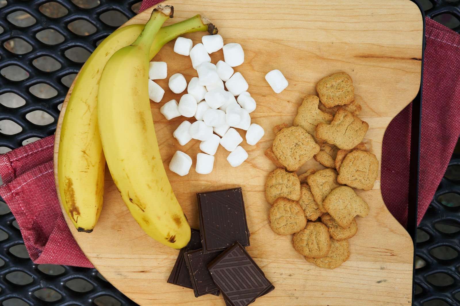 Campfire banana boats basic ingredients