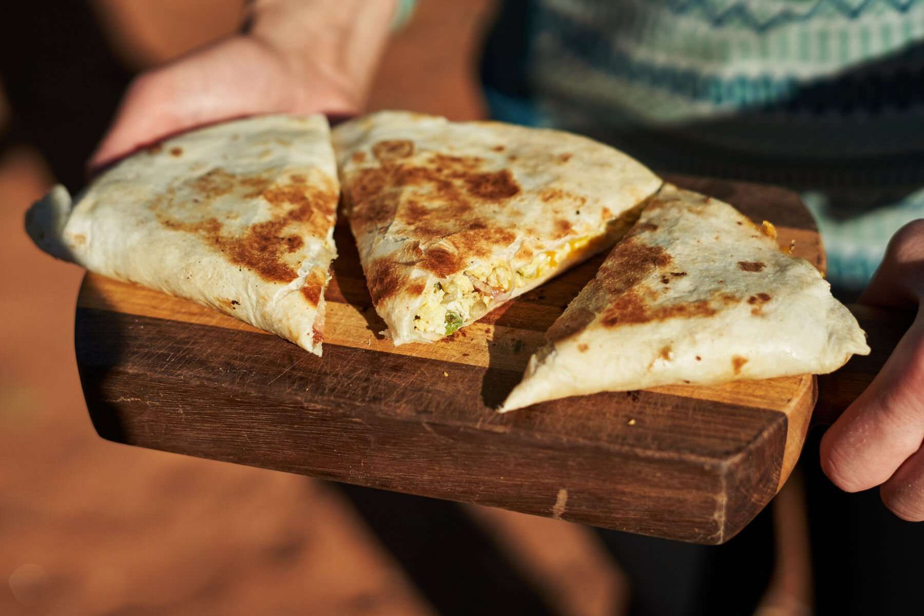 easy blackstone breakfast quesadillas 