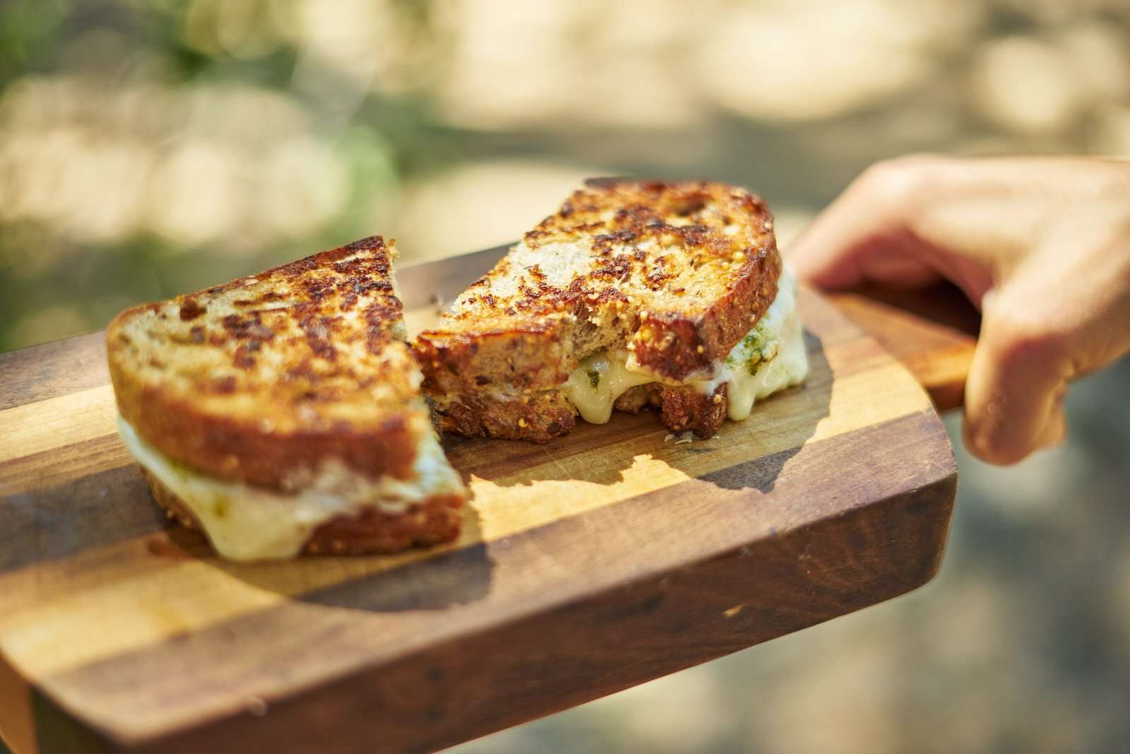 grilled cheese for easy blackstone camping lunch or dinner 