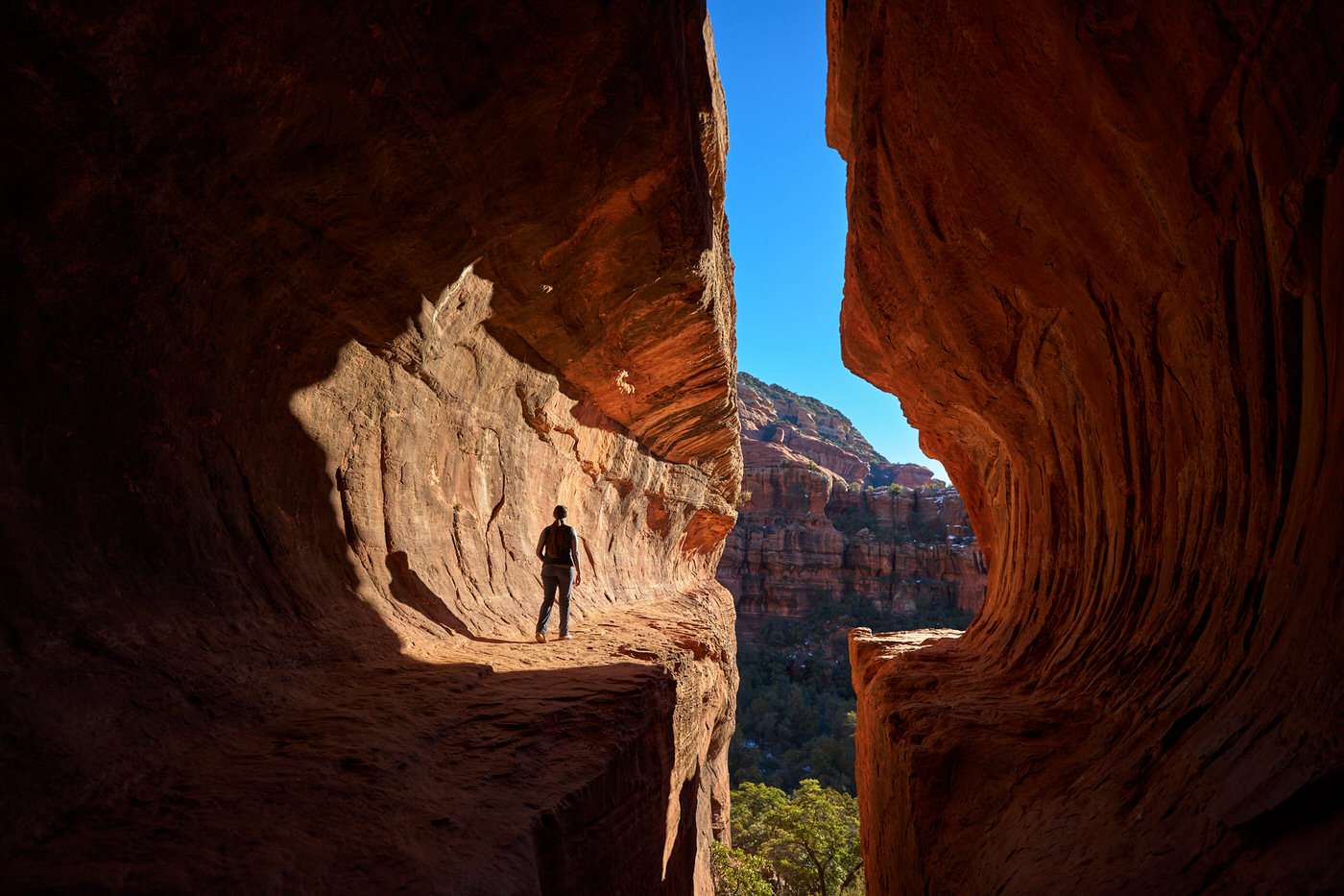 view of the Subway Cave Sedona hike