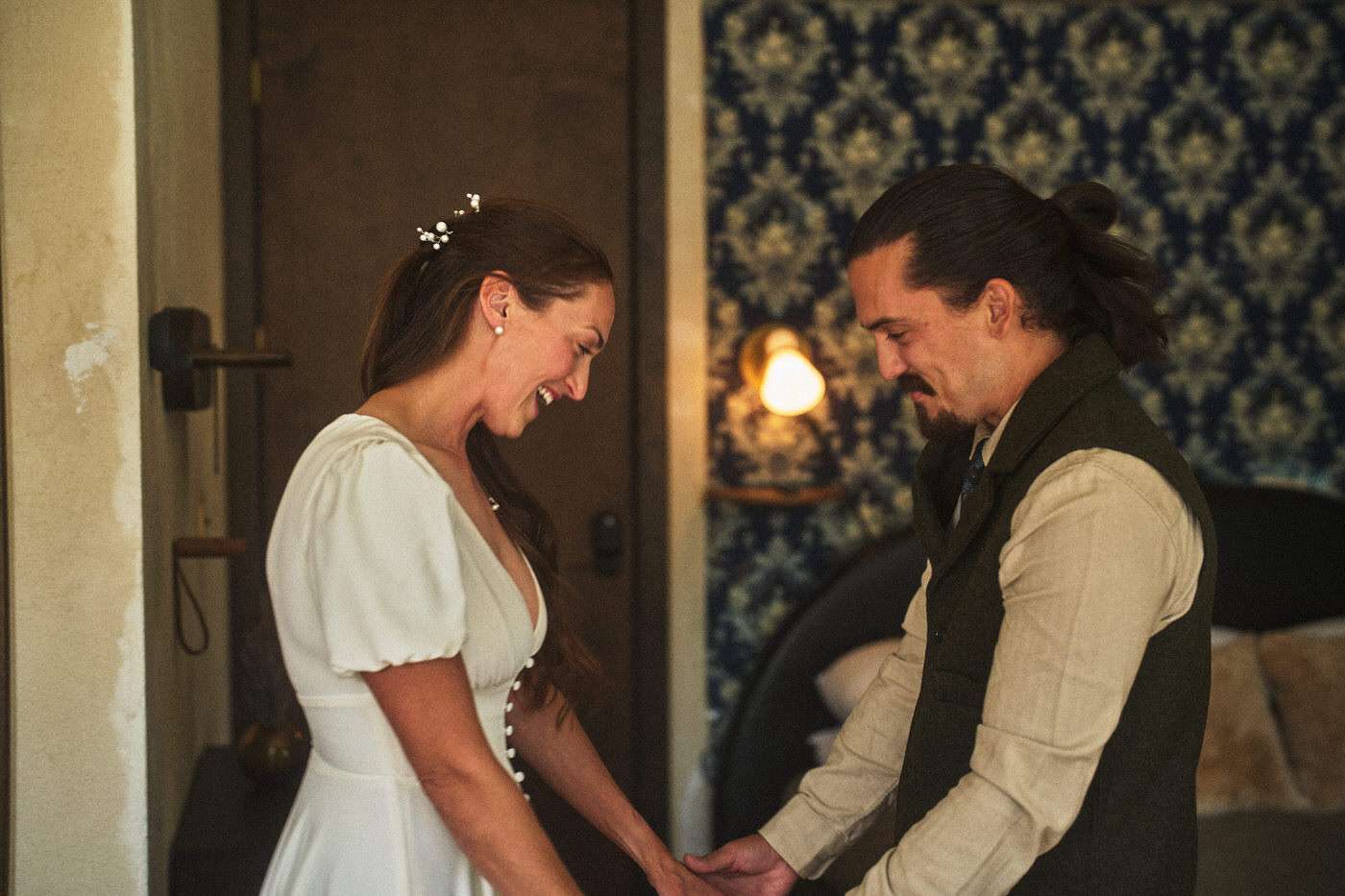 first look on the day of our elopement