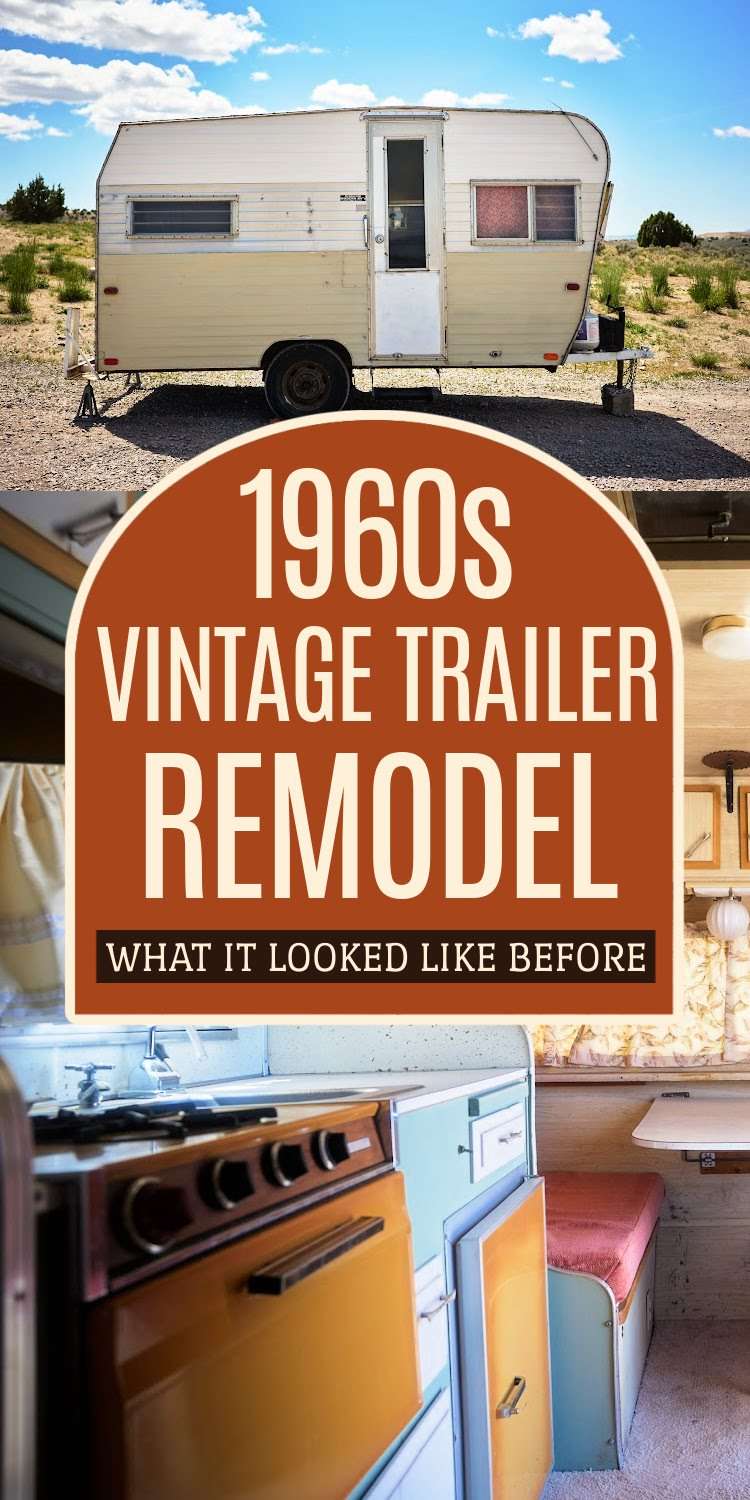 1960s Vintage Camper Renovation Before Photos Pinterest pin 