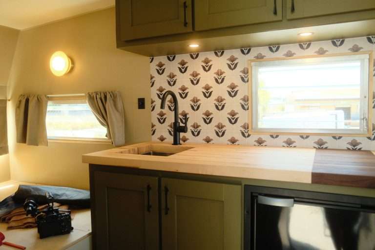 Vintage Camping Trailer Kitchen Remodel (1960s Camper Interior)